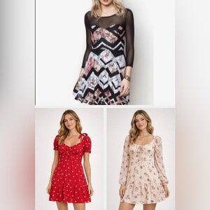 3 Women’s Mini Dresses | Material Girl, Forever 21, & Garage | Medium
